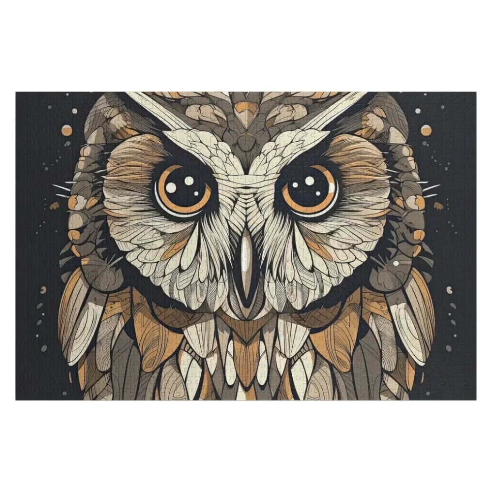 

Eastern Screech Owl Jigsaw Puzzle Personalised Name Customized Photo Puzzle