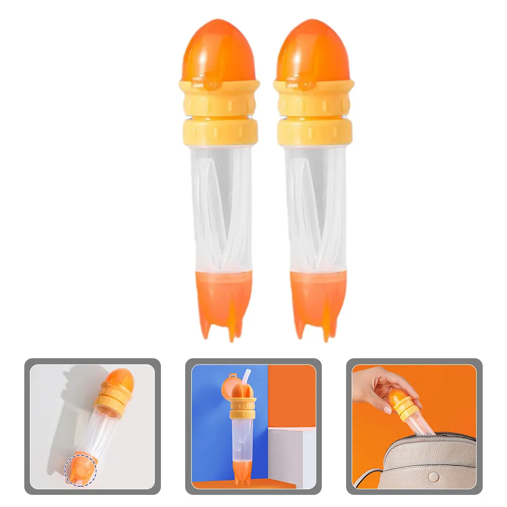 

2Pcs Spillproof Bottle Cap Anti Overflow Adapter Children's Portable Water Bottle Spout Lid for Outdoor Hydration Universal Fit