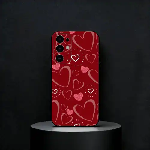 Bowknot Heart Phone Case For Samsung S25,S24,S23,S22,S21,S20,Plus,Fe,Lite,Others Black Cover - Image 6