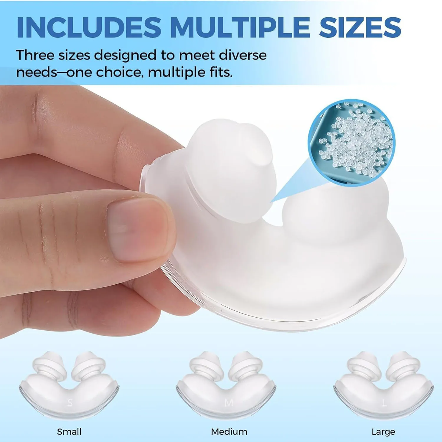 Universal CPAP Nasal Pillow Full Spare Set, Includes Headgear Tube Frame & 3 Size Nasal Cushions, Parts for Anti‑Snoring Sleep