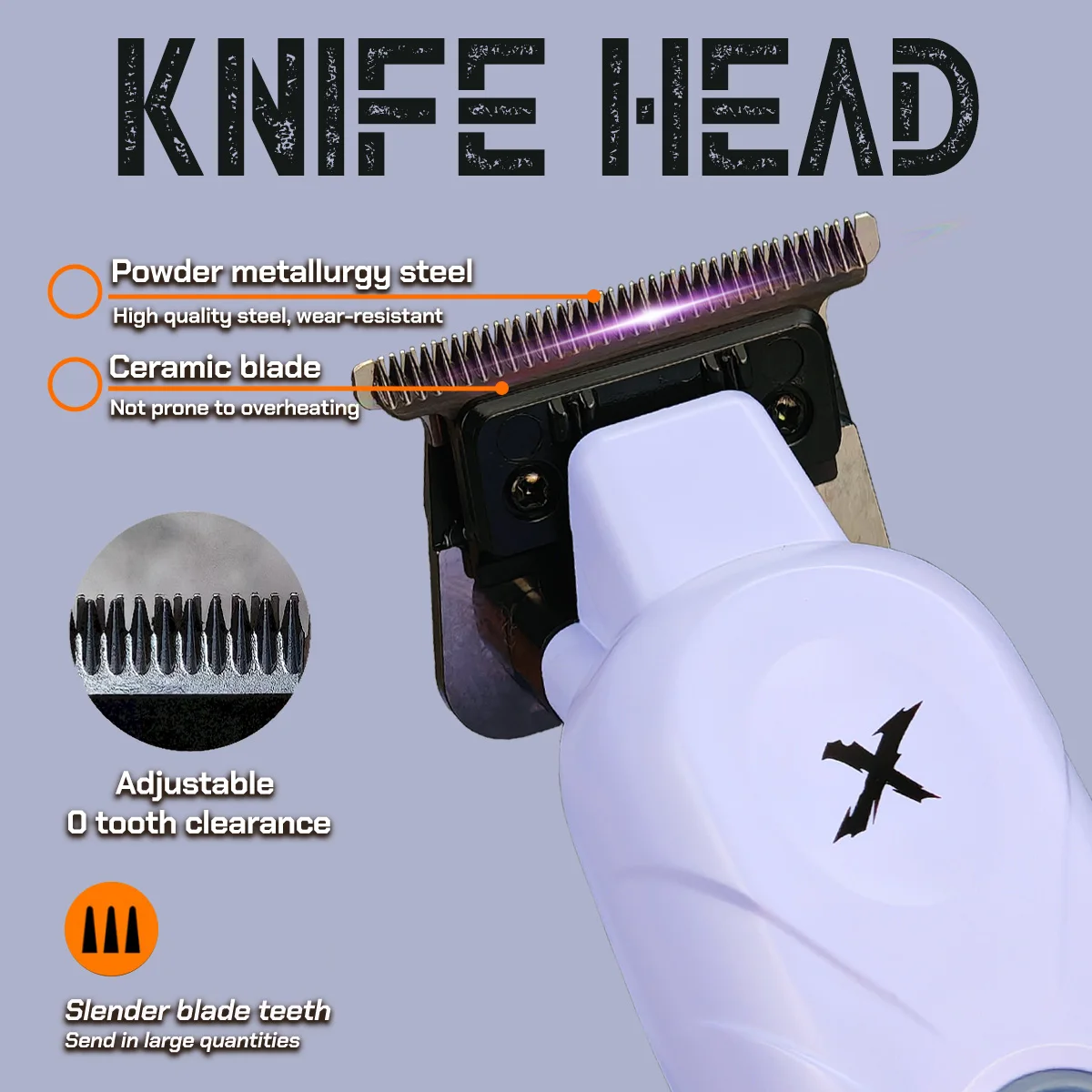 2026 New BRDCLIP Professional Purple Hair Clipper Trimmer 7700RPM Barber Machine Electric Clipper 0 Tooth Pitch Charger Stand