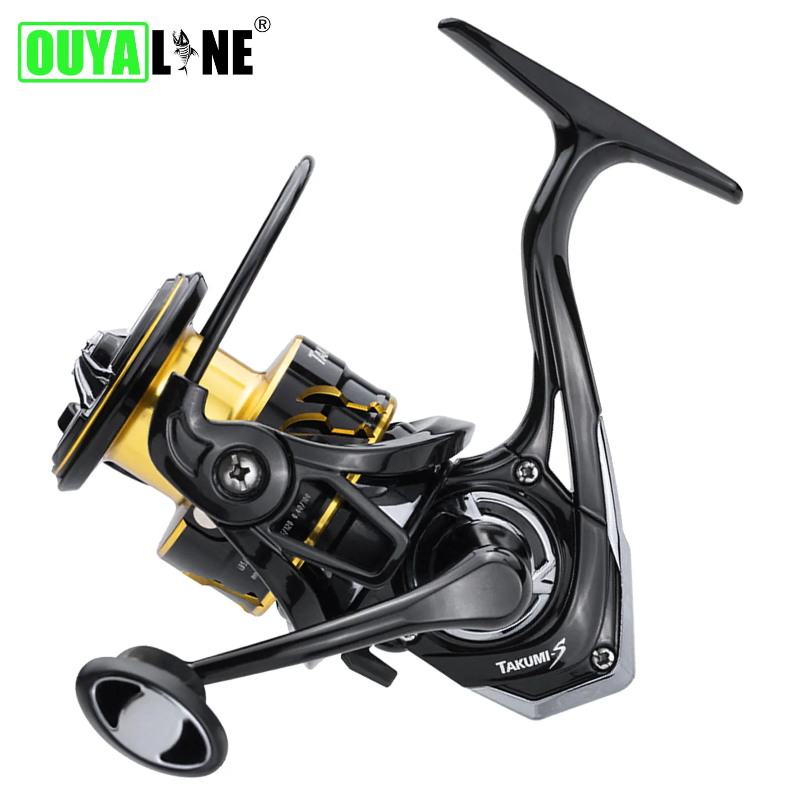 New Fishing Reel Spinning JA1000-4000 5.2:1 5+1BB Max Drag 10kg Fresh Saltwater Metal Spool Soft Rubber Grip Carretilha De Pesca