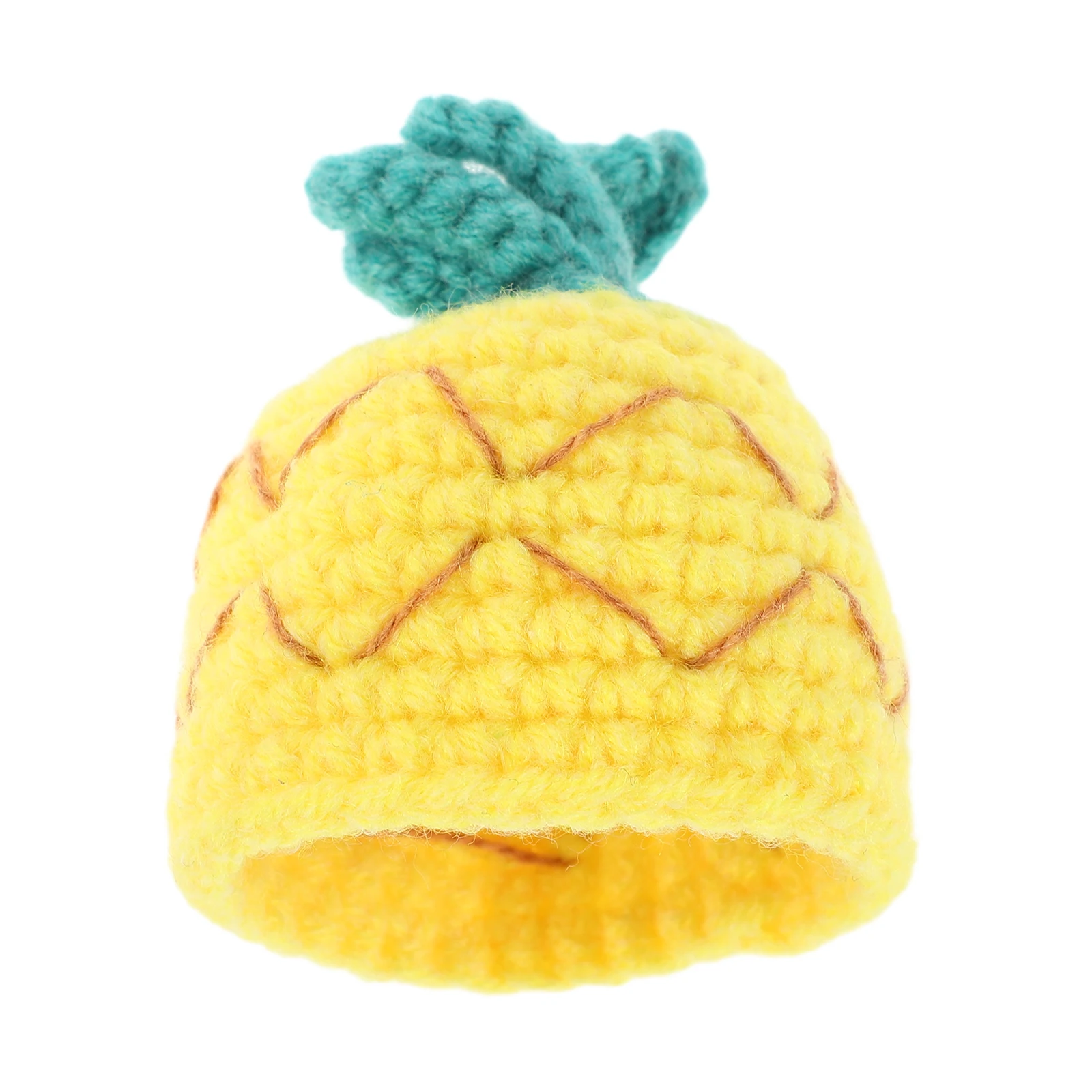 

Fruit Banana Hood Knitted Ornament Hats Tiny DIY Mini Accessories Beanie Ornaments Winter Decor