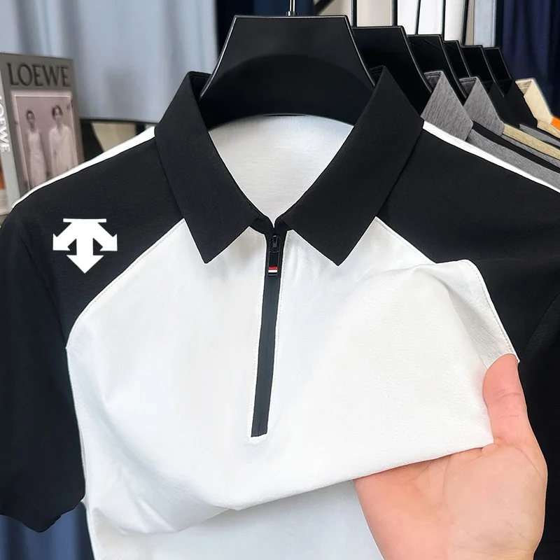 Polo pour homme respirant à manches courtes