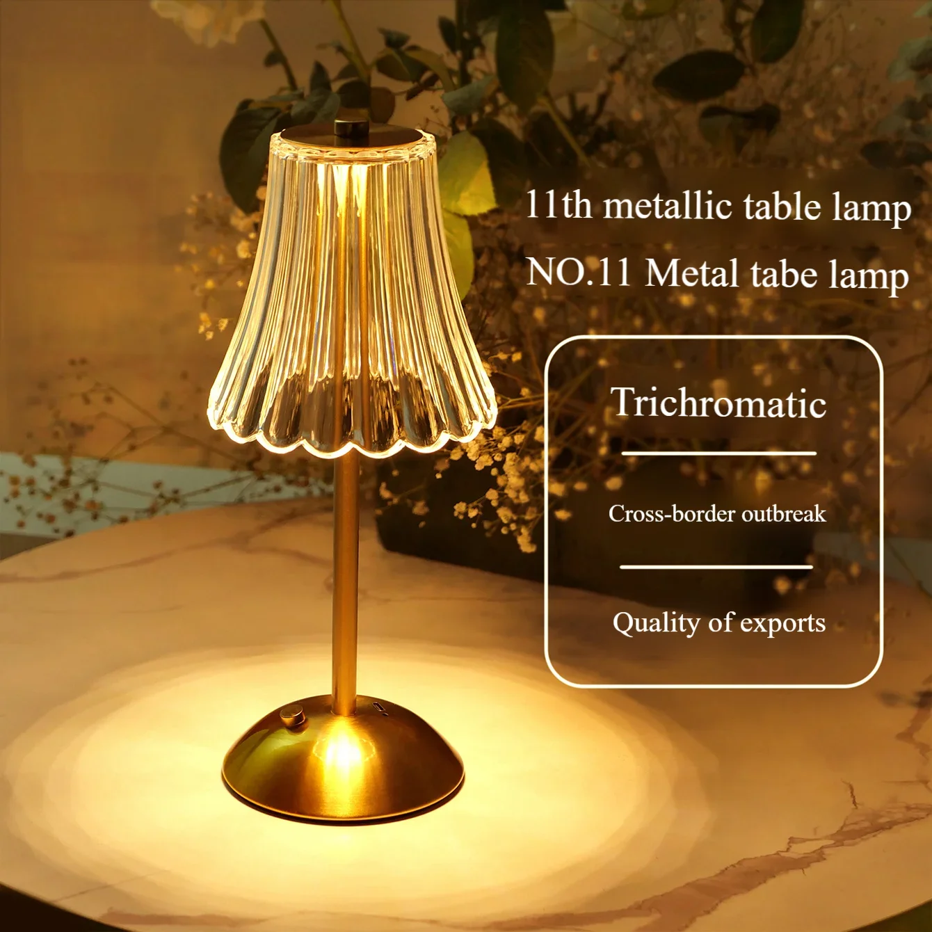 

Crystal Table Lamp Charging Dimming LED Bedhead Light Touch Atmosphere Light Nordic lamp Lamp table Lampara para mesa Lights