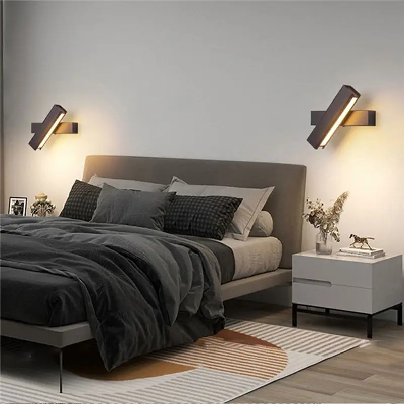 B23B Bedroom Bedside Wall Lamp Rotating Wall Lamp Stairs Study Wall Guest Room Corridor Lamp