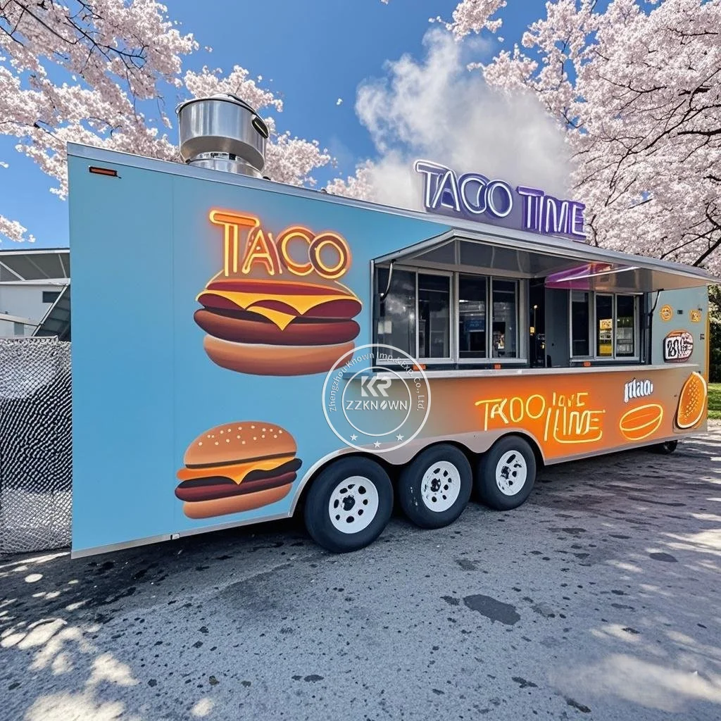 

Commercial Hot Dog Food Truck Coffee Carts For Sale Ice Cream Trailer Coffee Truck With Full Kitchen Equipment
