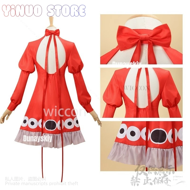 Anime-Spielprojekt Sekai Cosplay Mikuu r-906 Nouveau Kostüm Red Devil's Eye Lolita Kleid Horror Perücken für Jirai Kei Girls Maga Mw