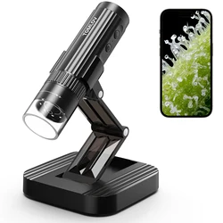 TOMLOV DM1S Wireless Digital Microscope 50X-1000X 1080P HD WiFi Portable Handheld USB Trichome Mini Coin Microscope