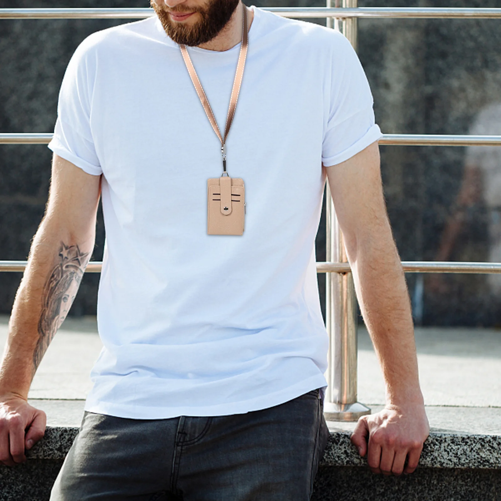 

Work Id Badge Holder Clear Card Sleeve Name Badge Holder Lanyard Professional Protective Cover Id Holders for Badges