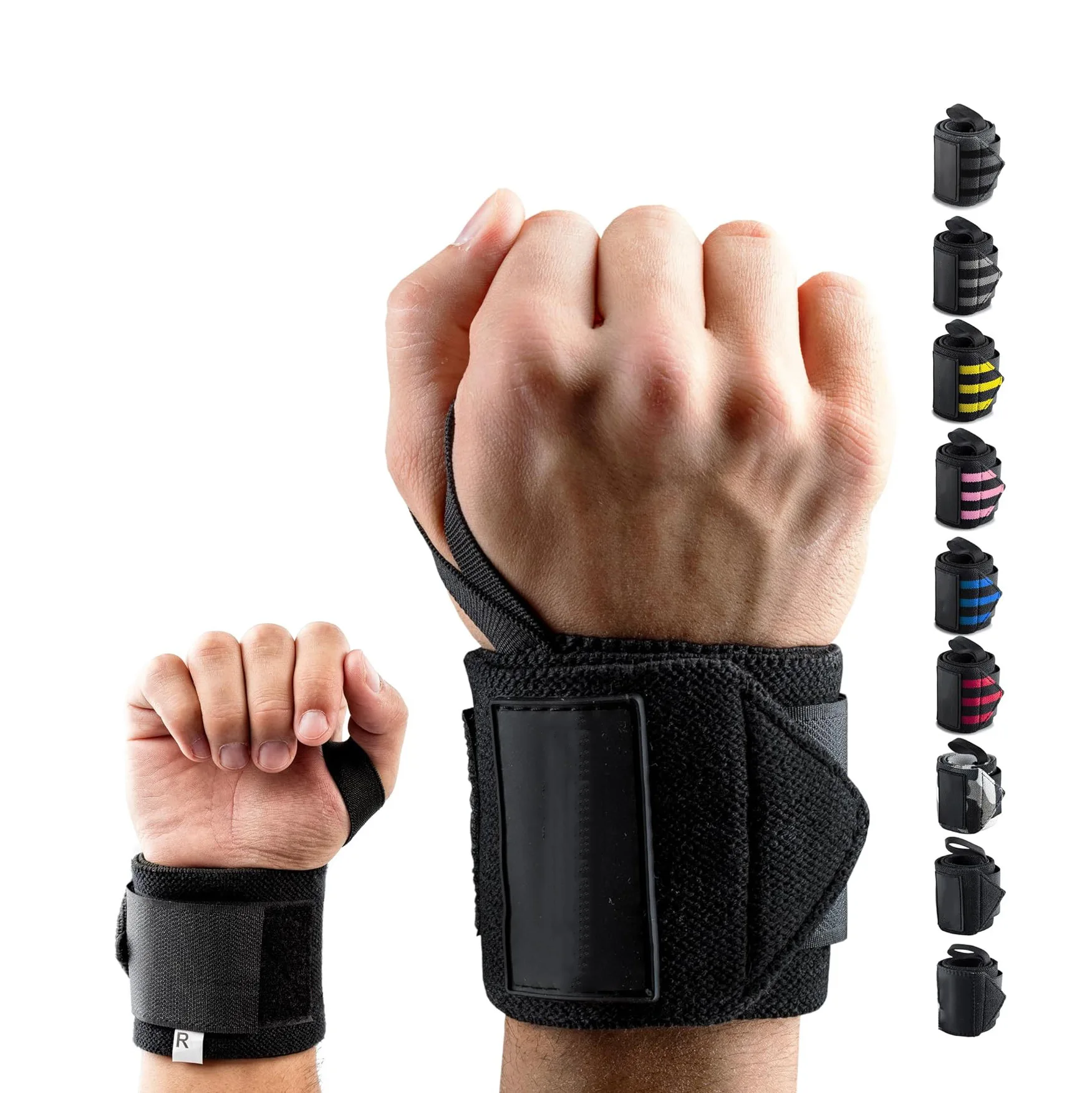 Wrist Wraps Weightlifting Support - ‌Adjustable Deadlift Wrist Wraps Compression Support