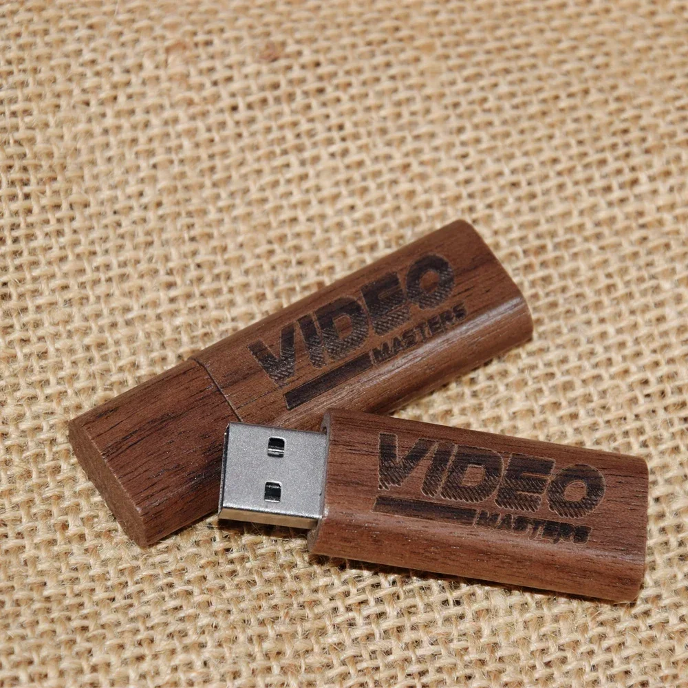20 قطعة لكل مجموعة شعار مجاني خشبي USB 2.0 الخشب محرك فلاش usb بندريف 4GB 8GB 16GB 32GB 64GB الذاكرة عصا بالجملة لحفل الزفاف