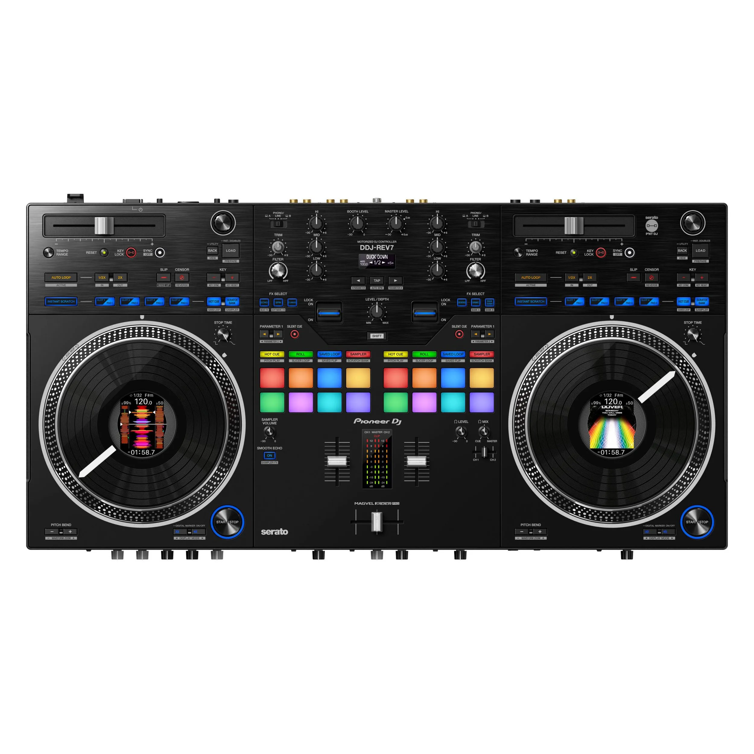 Pioneers DJ DDJ-REV7 2-deck Serato DJ USB Controller REV 7 2-channel professional SERATO DJ controller in stock