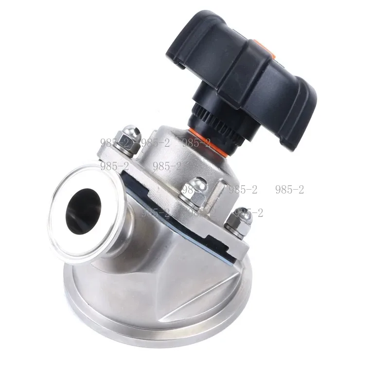 Sanitary 316L Tank Bottom Discharge Valve, Quick-Connect Elbow Diaphragm Valve for Bio Pharmaceutical High Temp