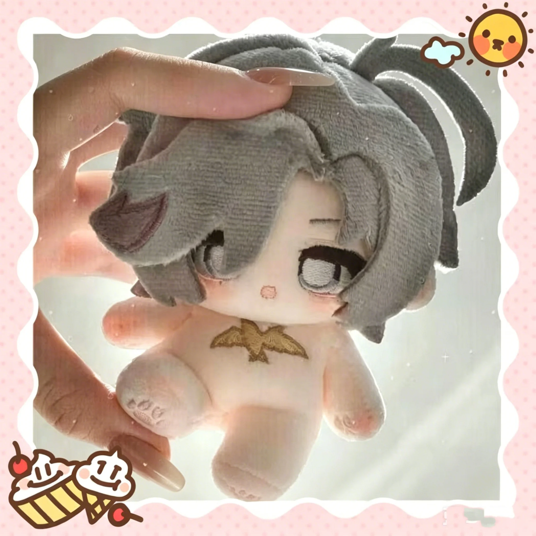 10 cm Anime Genshin Impact Illuga Plüschtier, gefüllte Illuga-Plüschpuppe zum Ankleiden, Spielzeugfigur, Sammlerfigur, Geburtstags- und Weihnachtsgeschenk