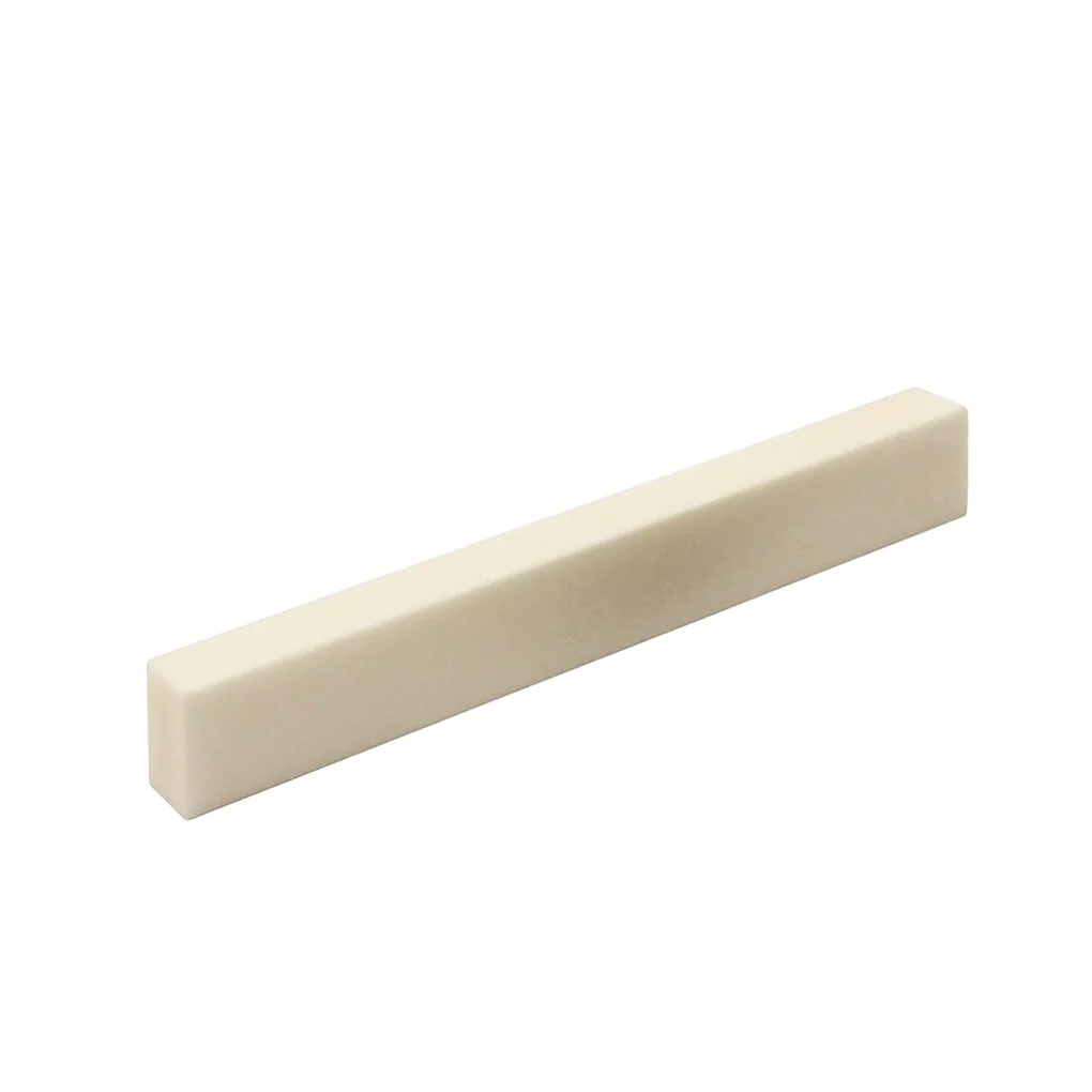 FLEOR 1 stücke Ungeschnitzte Gitarre Mutter Sattel Knochen Material Blank DIY Teile 83*12*6mm für Gitarre Bass Teile – Detail 4