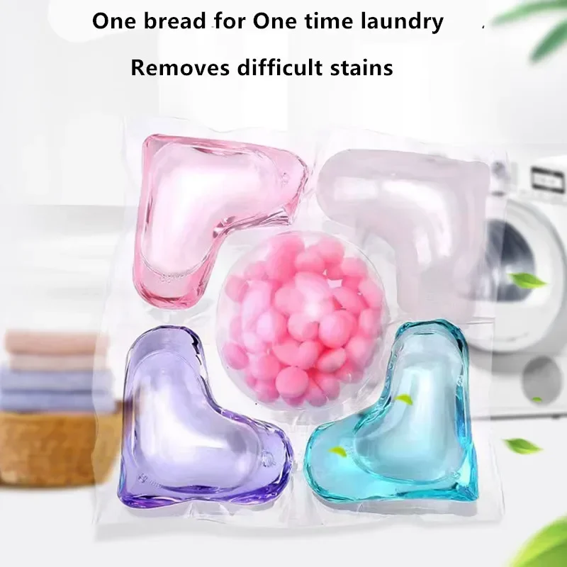 30/50pcs Laundry Gel Home Package 5-in-1 Laundry beads Box Cleaning and Washing fragrance concentrated laundry pods