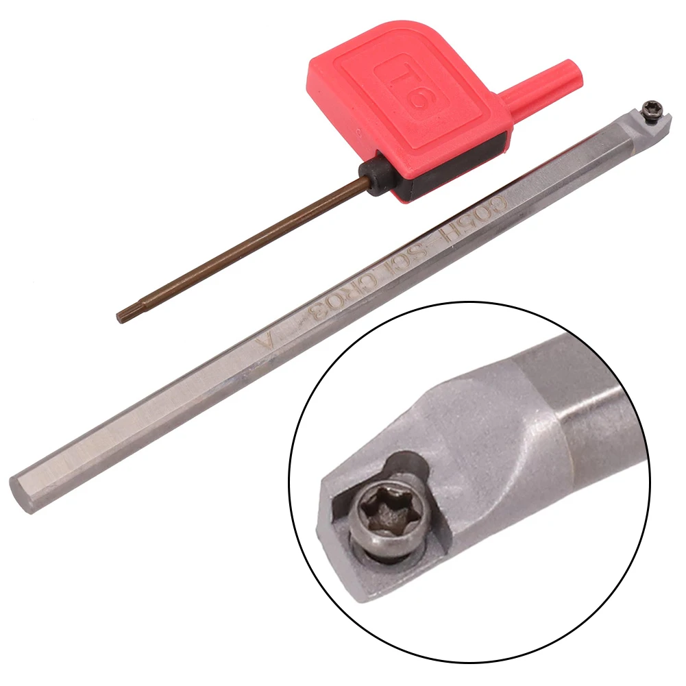 

Solid Carbide C05H SCLCR03 Tool Holder for CNC Machining 5mm Shank Boring Bar for CCMT03 100mm Length for Optimal Results