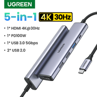 UGREEN USB C HUB Type-C to HDMI Adapter 4K30Hz PD100W Dock USB-C 3.1 Splitter for MacBook iPad Pro Air Huawei USB 3.0 HUB