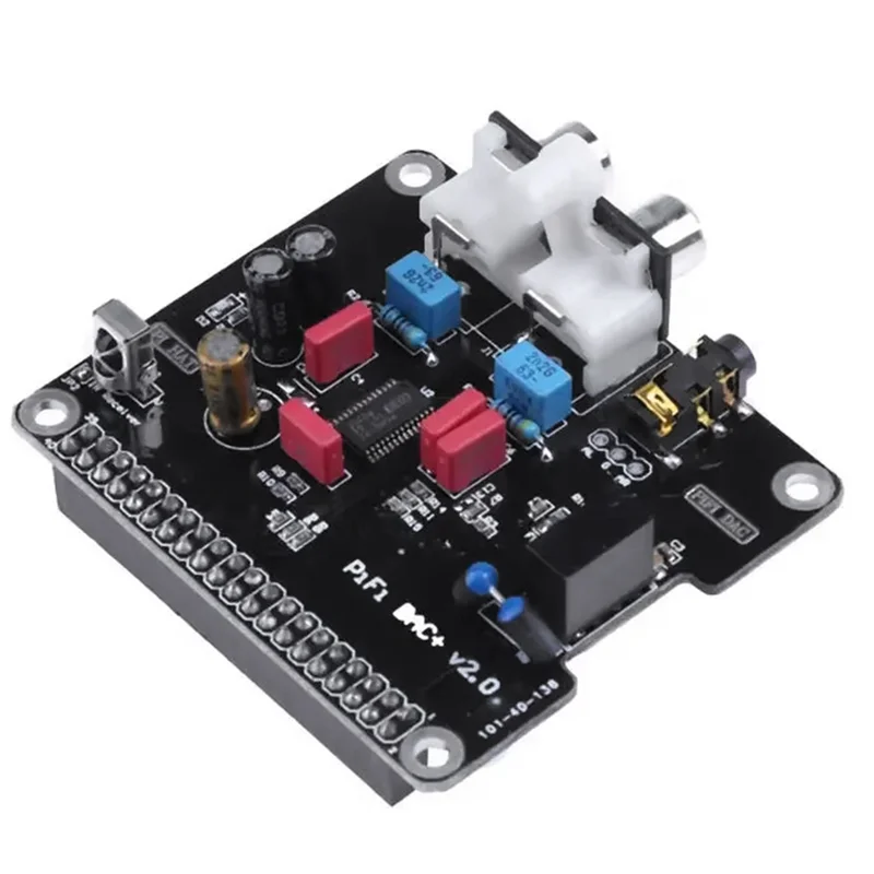 -MEOF PCM5122 DAC + HIFI وحدة بطاقة الصوت الصوتية واجهة I2S لـ Raspberry Pi 3 2 Model B + لوحة Pinboard الرقمية V2.0