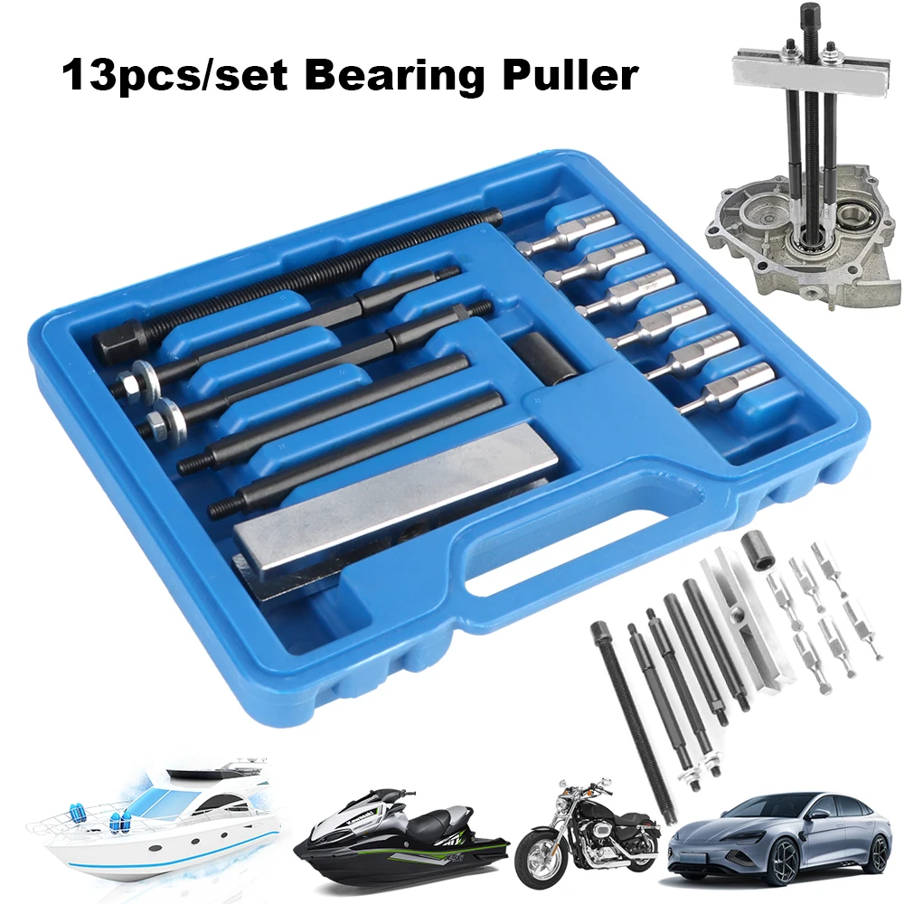 

13 шт. набор съемников подшипников для лодок для подшипников 6004-6010 6201-6206 6300-6302 инструменты для ручного удаления мотоциклов, автомобилей, гаражных инструментов