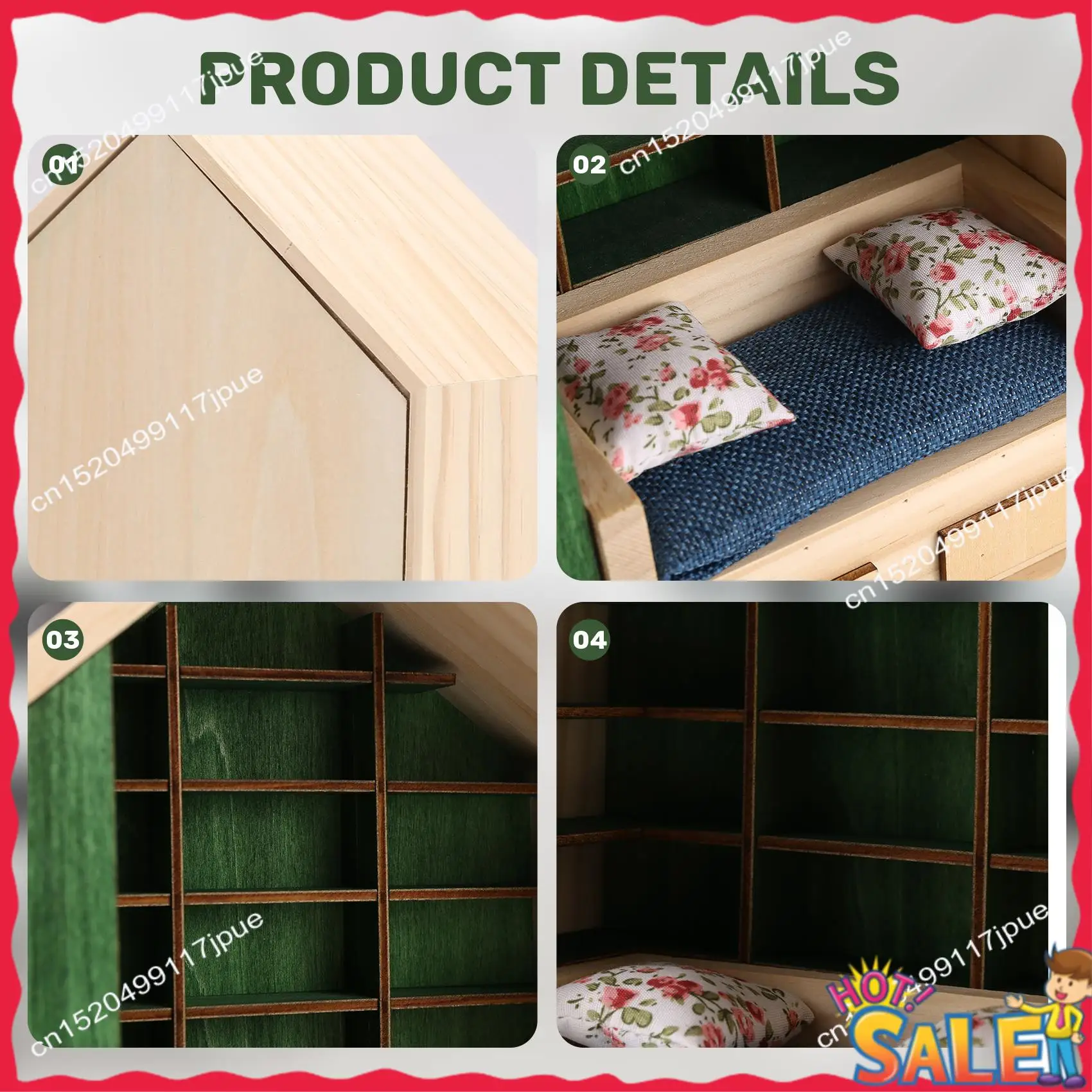BOFO Relief Anxiety Bookshelf Without Book Miniature Wooden Bookshelf Ornament Stress Reliever Shake Away Your Anxiety