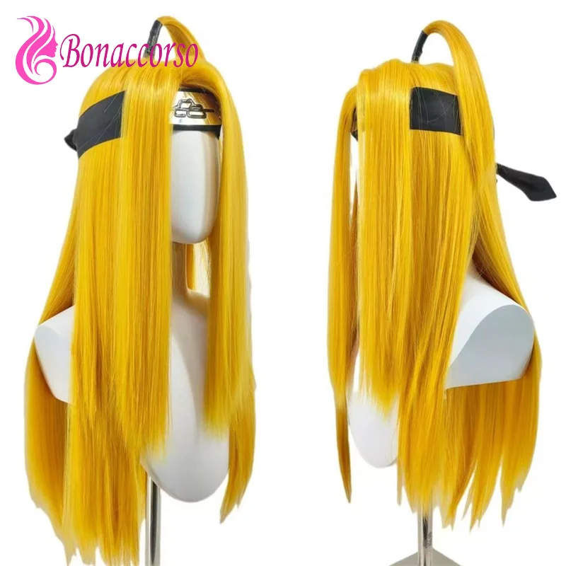 HOKAGE NINJA Deidara Cosplay Wig Synthetic Long Straight Wig Anime Coser Heat Resistant Fiber High Quality Wig Daily Party