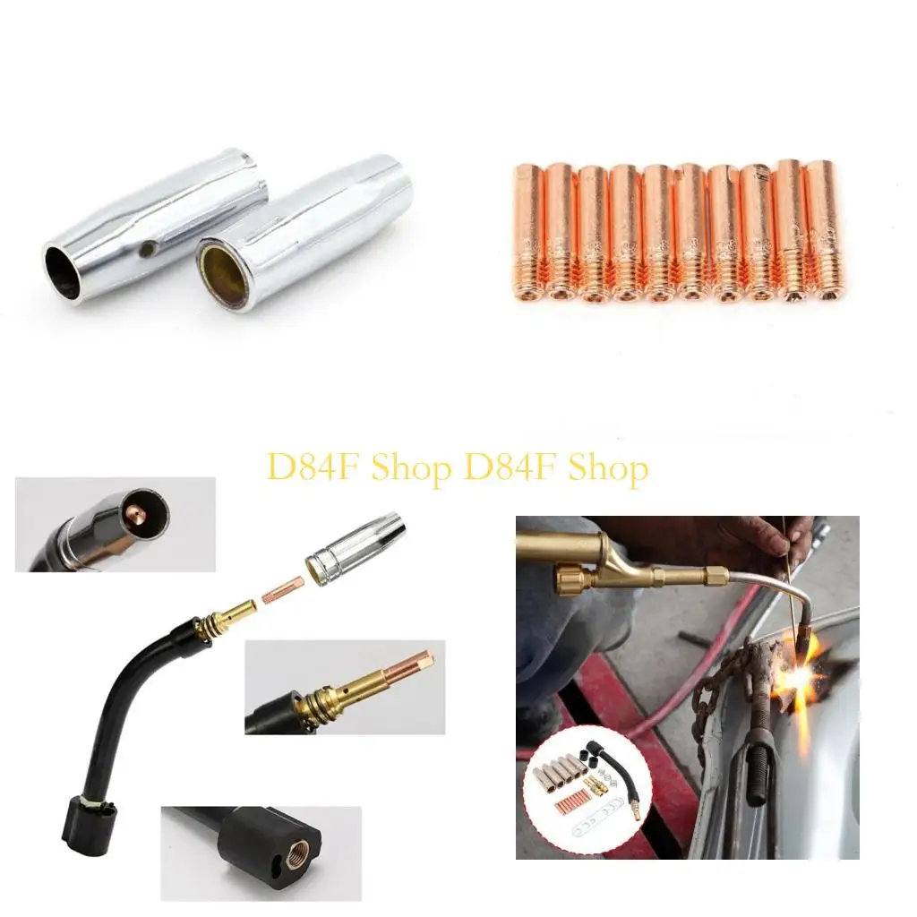 

Сварная комплект D84F для факелов MIG, включая держатель контактного наконечника и изоляционные рукава