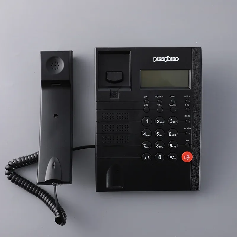 Wired Landline Fixed Telephone Desk Phone with Caller Identification Telephone for Home Office Hotel