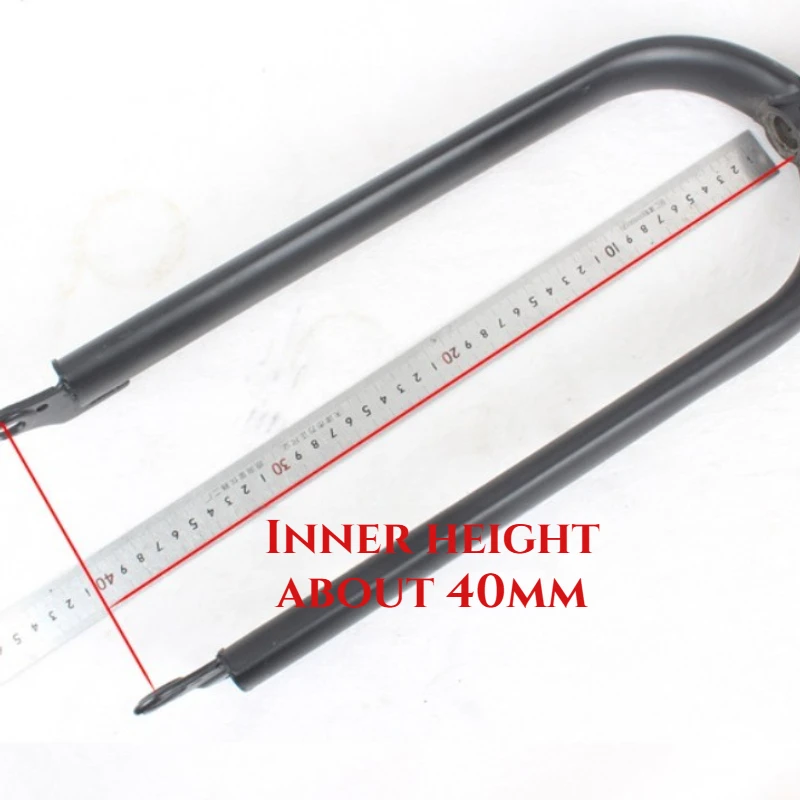 26x4.0 Extra Wide Fat Tire Fork, High Carbon Steel Rigid Fork for 26\