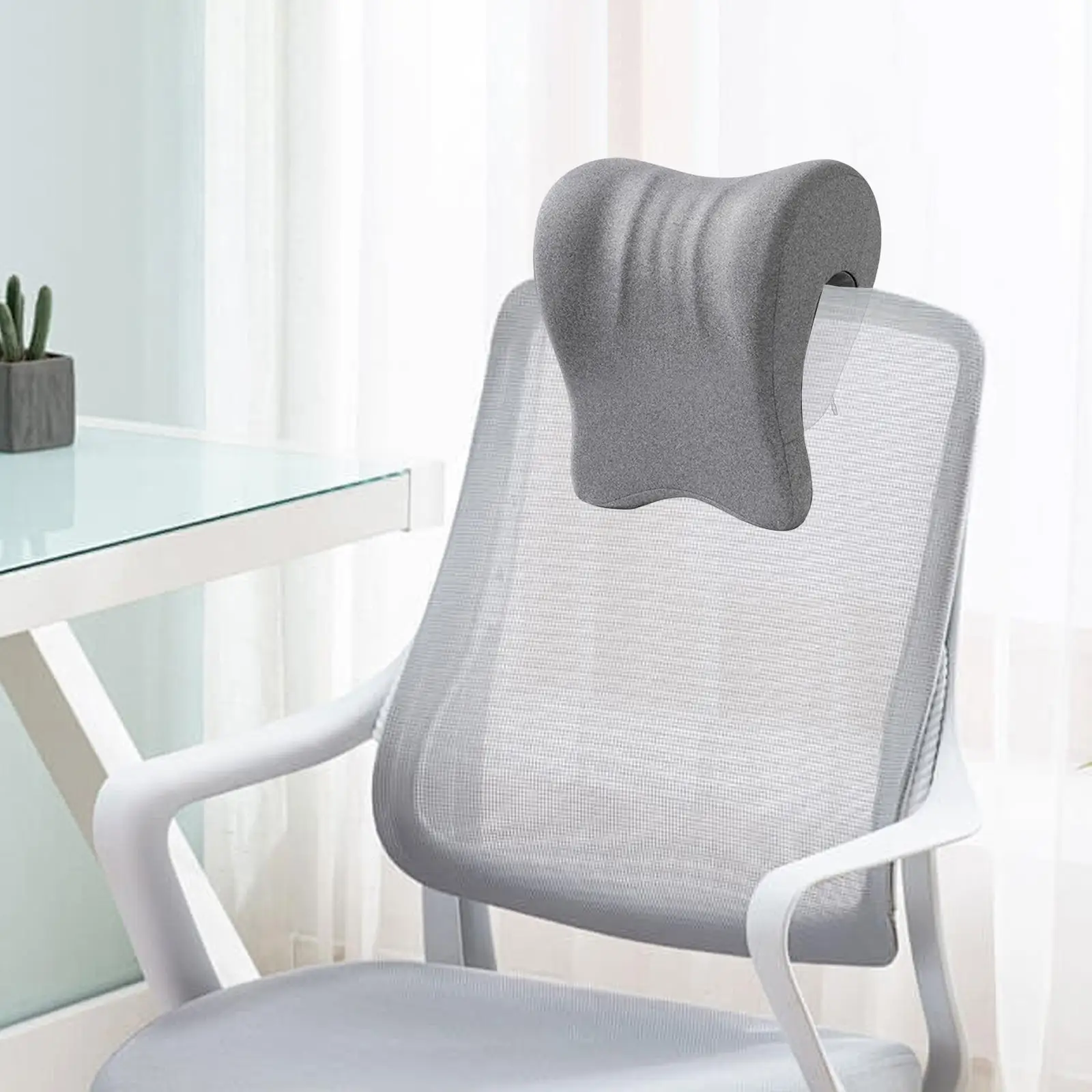 Ergonomic Memory Foam Neck Support Pillow Adjustable Cushion Headrest for Travel Office Chair Desk Nap