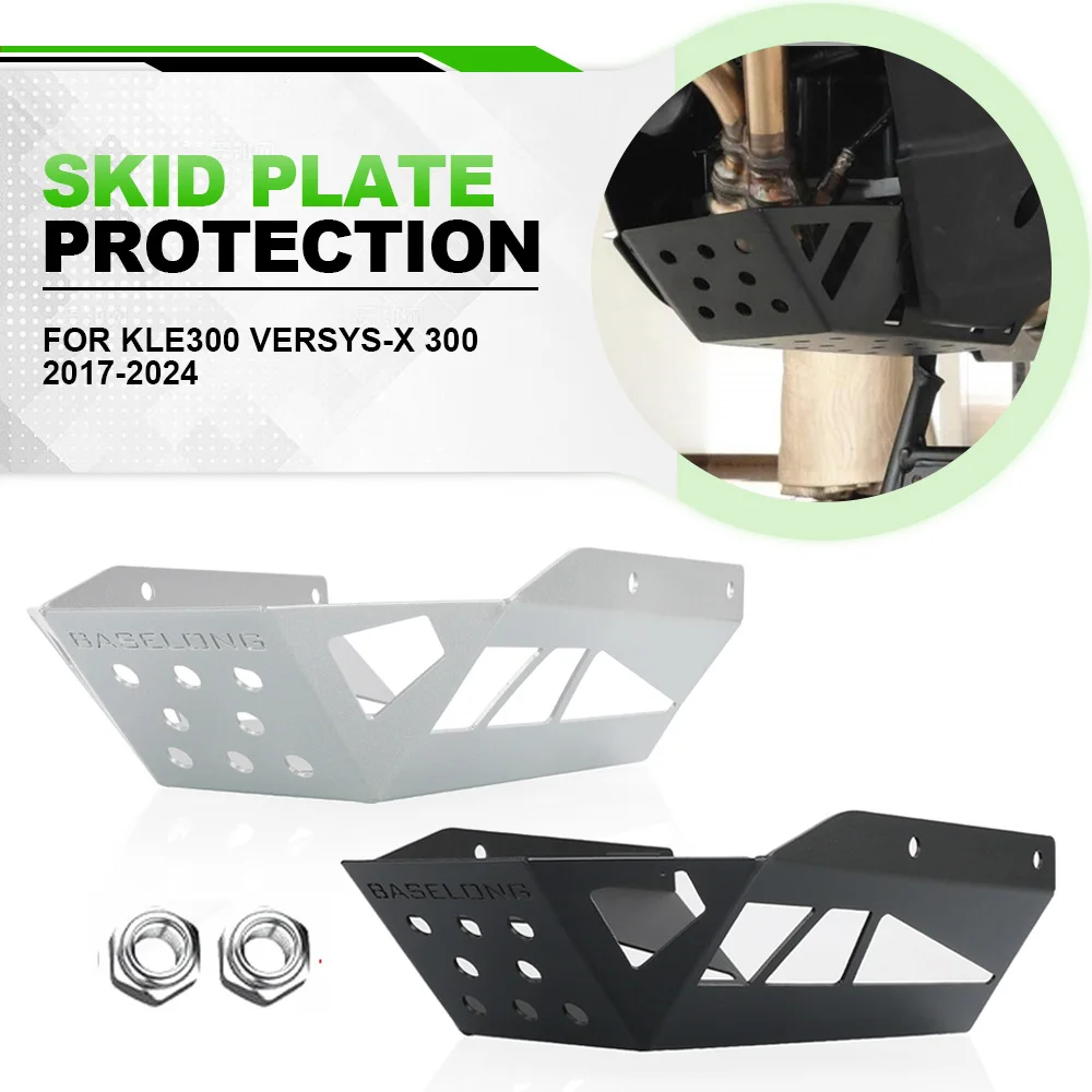 

For Kawasaki KLE300 Versys-X 300 2017-2024 Skid Plate Engine Guard Chassis Protection Cover KLE300 VERSYS X300 Engine Protector