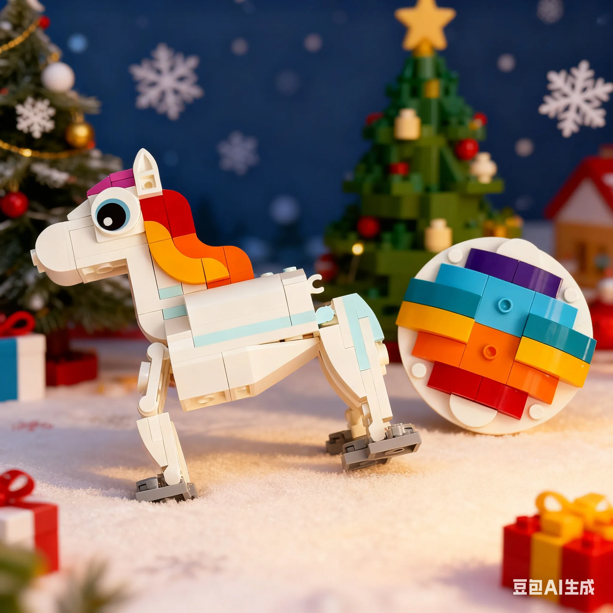 تصميم يونيكورن 3 في 1 31140 ملحقات محيطية متوافقة مع جزيئات ليغو مناسبة لهدايا عيد الميلاد 145 قطعة #3