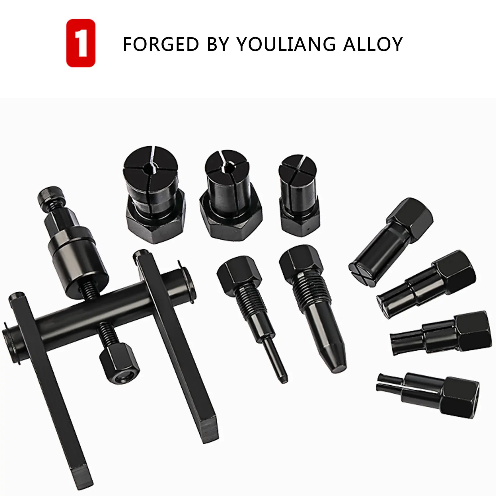10pcs Practical Bearing Puller Motorcycle Bearing Removal Tool Puller With Box Motorcycle Internal Bearing Puller Kits