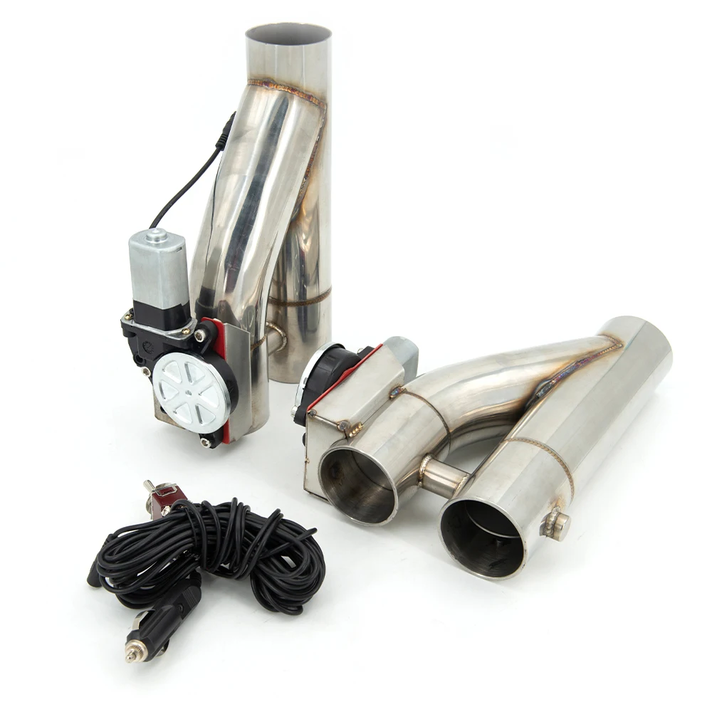 

for 2Pcs 2.0/2 25/2.5/2.75/3 Inch Electric Exhaust Downspout Double Cut-off Electronic Shut-off Valve