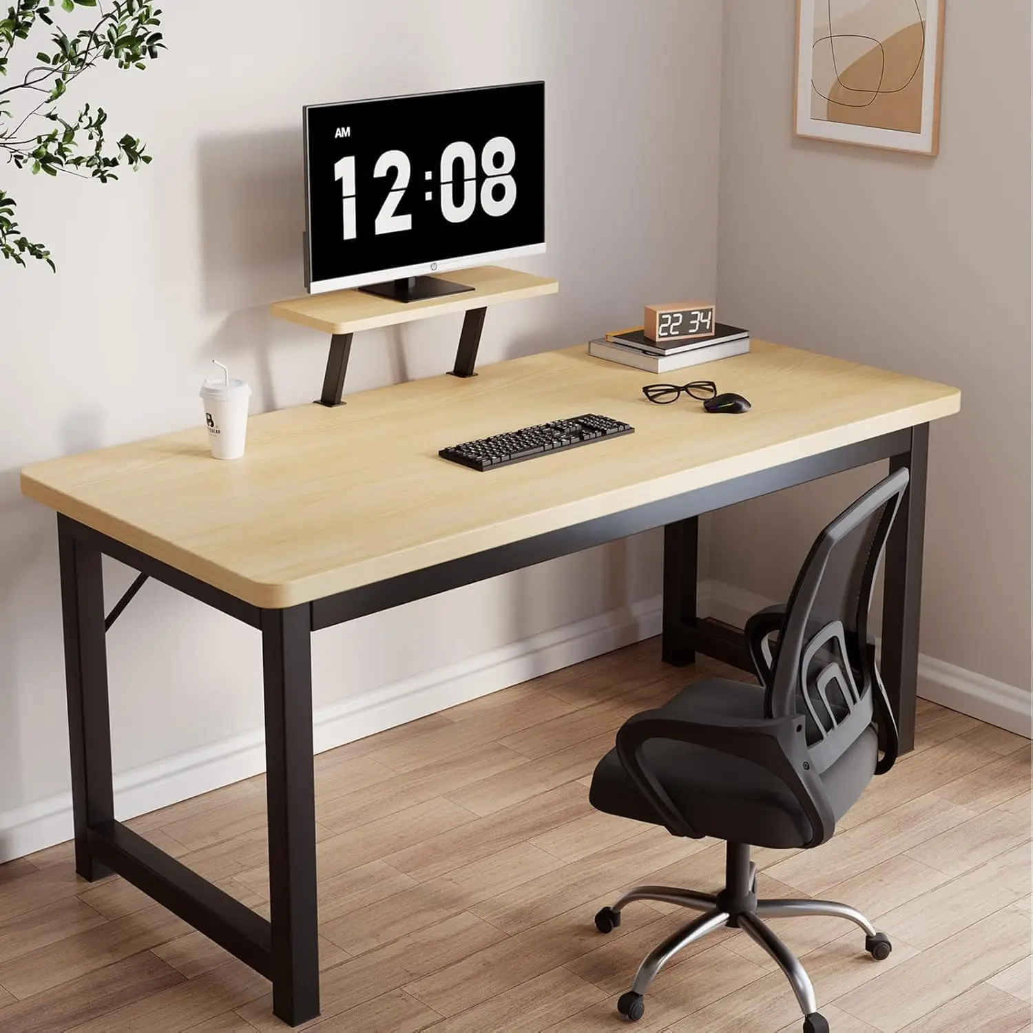 

Small Computer Desk For Bedroom,39.4 H Study Table With Small Desk For Home Office.