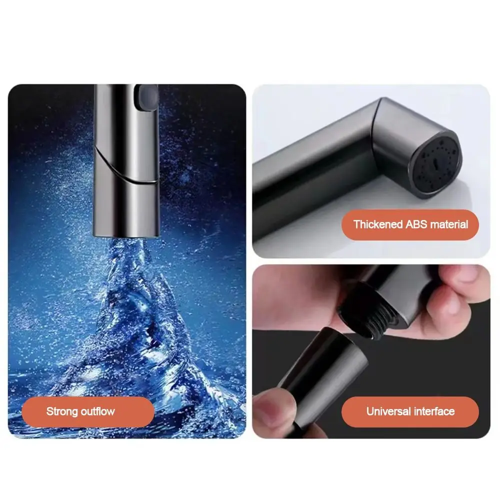 휴대용 다기능 비데 분무기, 고압 핸드 헬드 수도꼭지, Shattaff 샤워 변기 분무기