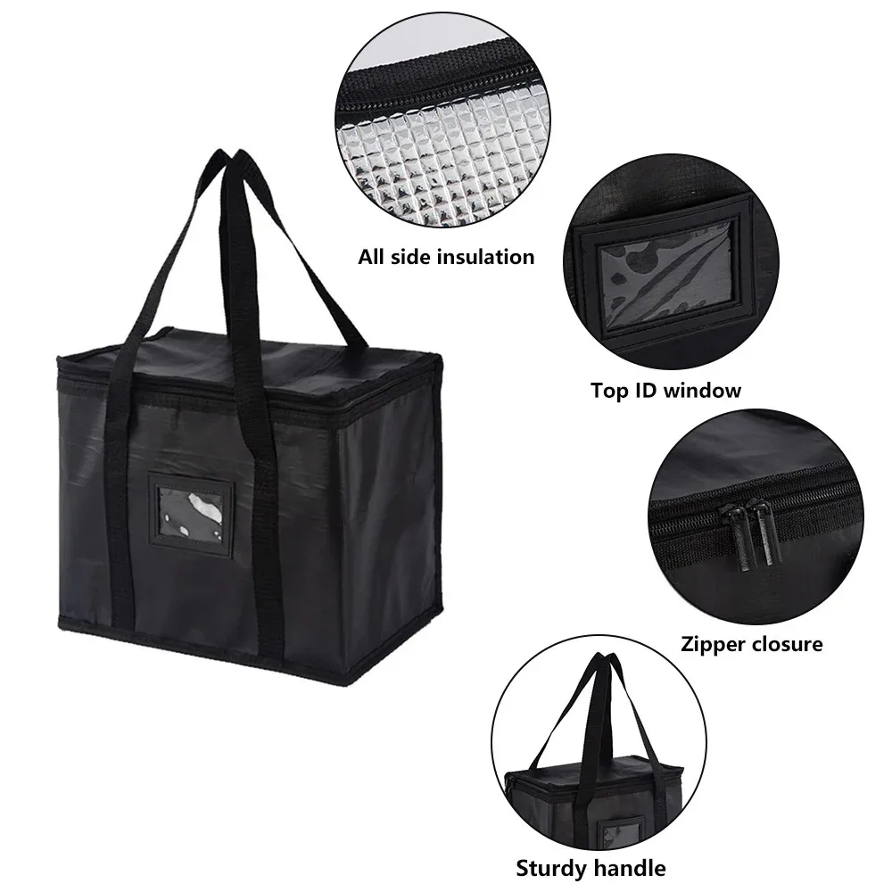 70L Insulated Thermal Cooler Bag Insulation To Keep Cold Large Capacity Portable Lunch Bag Zip Picnic Camping Tin Foil Food Bag