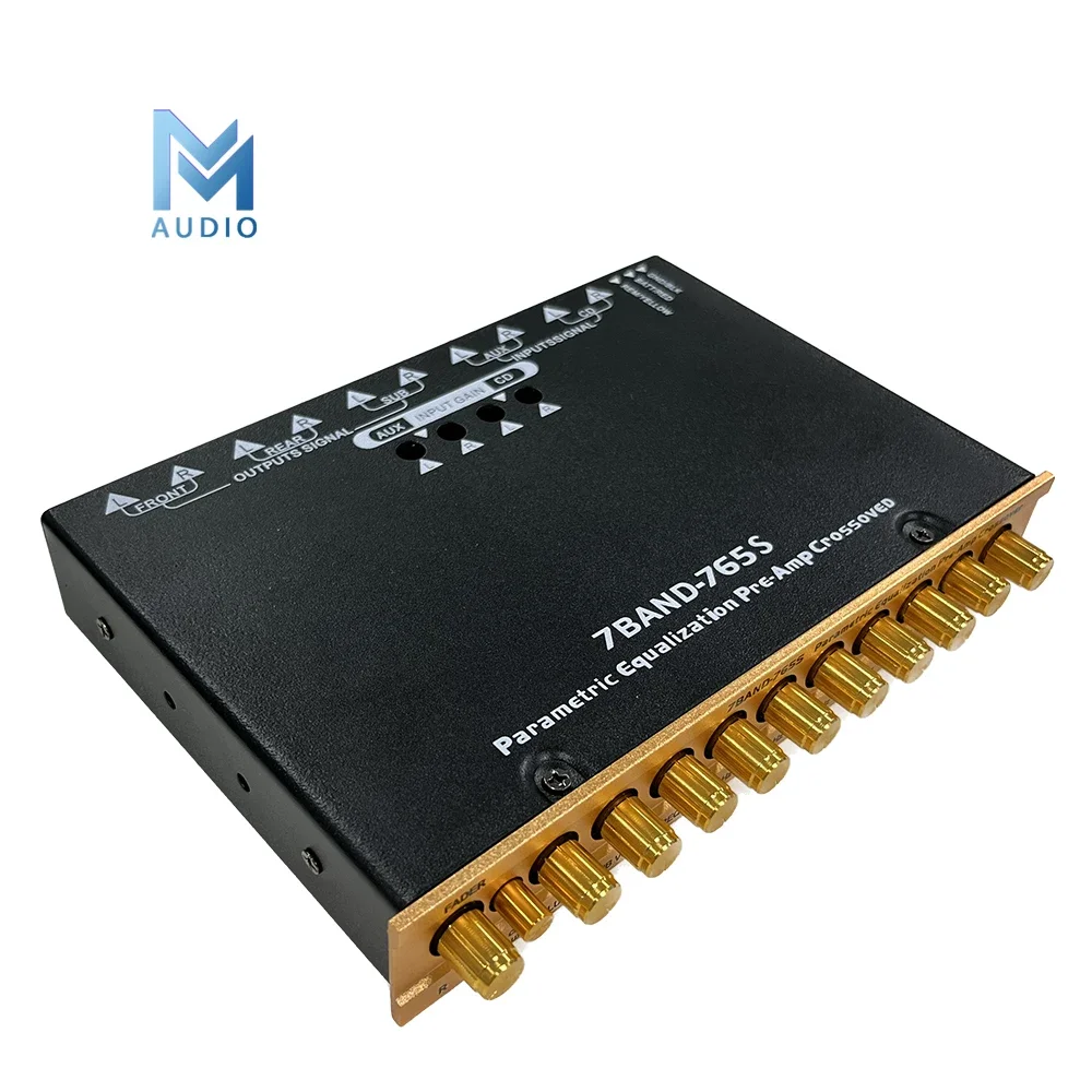 7 Band 765S Parametric Equalization Pre-Amp Crossover Car Audio Equalizer Professional Sound Equipment