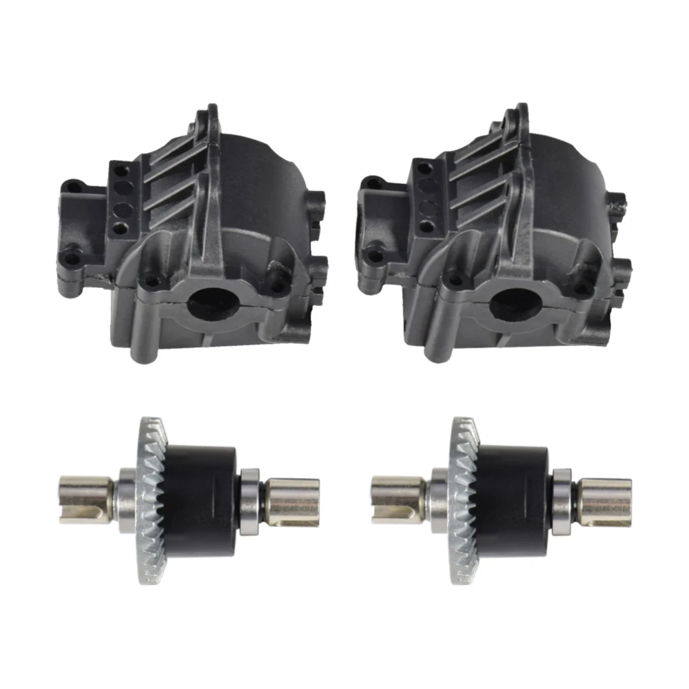 WLtoys Metal Differential และกล่องเกียร์สําหรับ Wltoys 144001   1/14 124018 124019   อุปกรณ์เสริมอะไหล่รถยนต์ RC แข่งความเร็วสูง 4WD