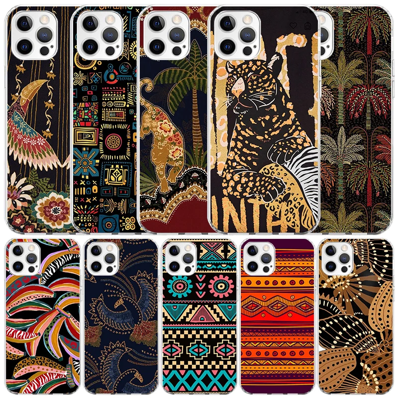 Phone Cases That Fit Iphone 16E - African Style Fabric Pattern Soft Cover