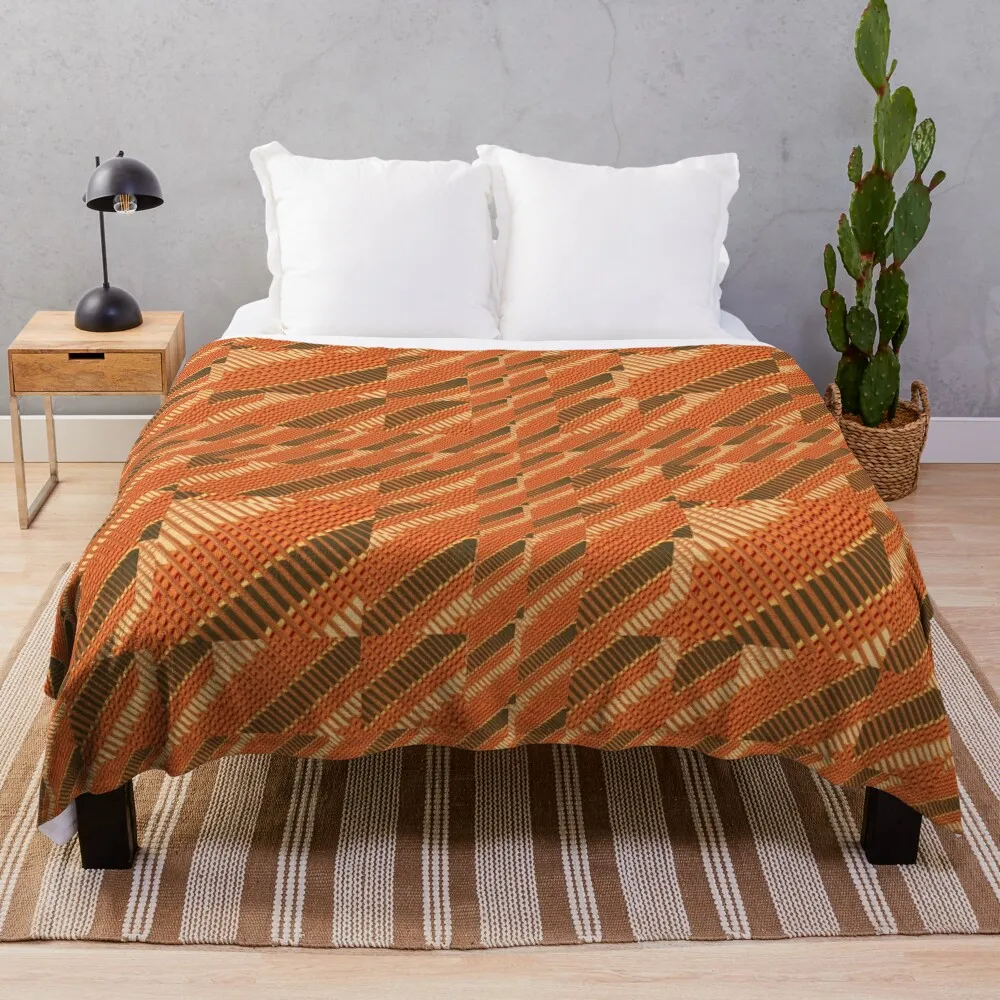 Brown threads iterated scaling Throw Blanket decorative Soft Beds for babies Blankets