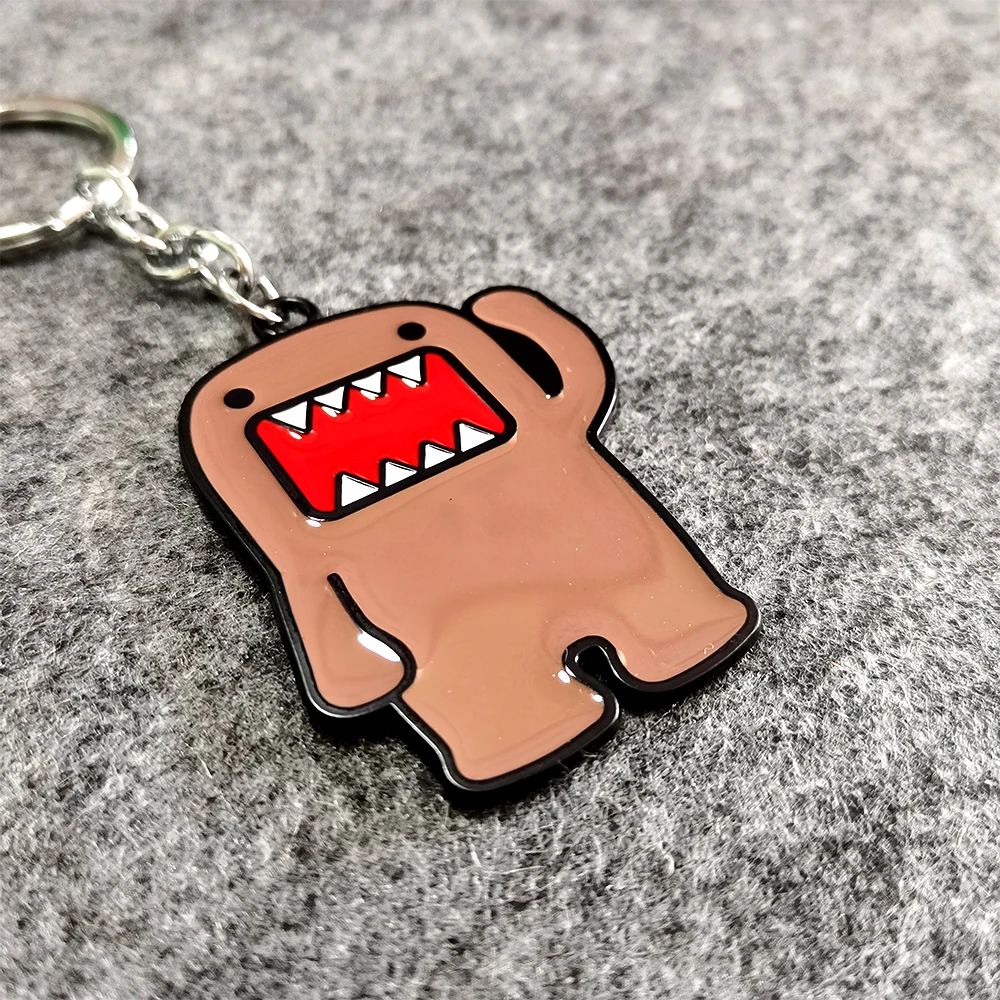 Newest 3D Logo Metal Keychain JDM Culture Car Auto Parts Key Chain for Domo Kun Asimo Fake Taxi Keychian Racer Racing Style