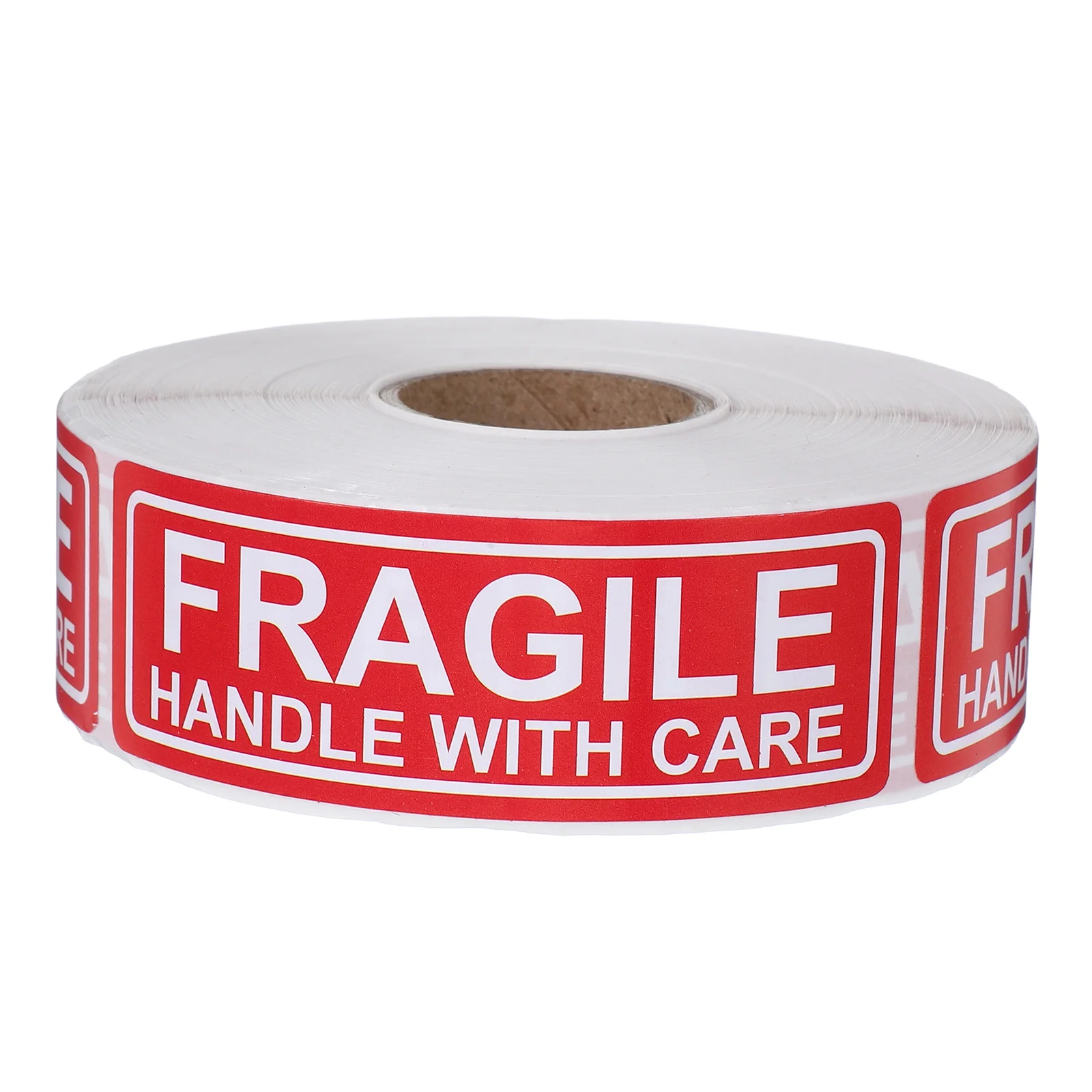 1 Roll Fragile Handle With Care Shipping Stickers Adhesive Warning Labels For Glass Ceramics Protection Eye Catching Design Roll