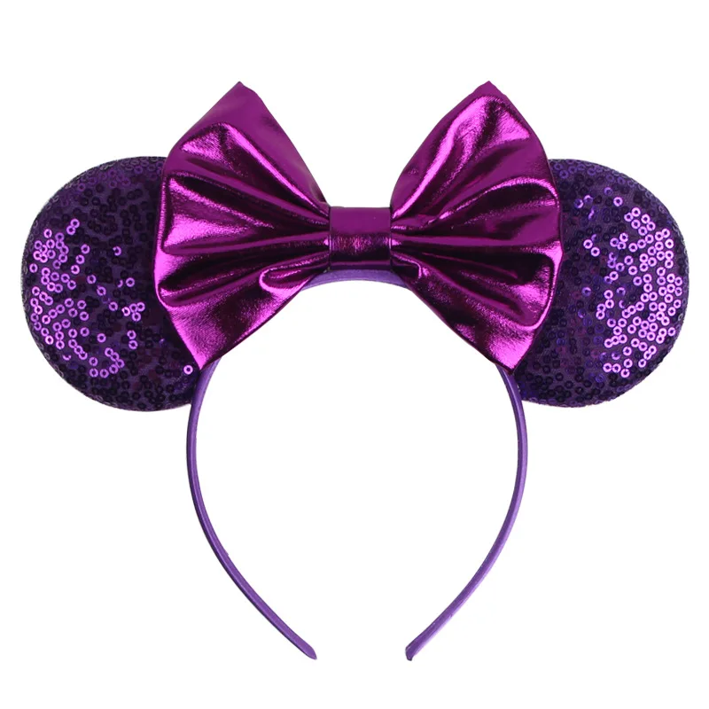 Mickey glitter bow Children\'s Day holiday headband amusement park selfie cute headband hair accessory