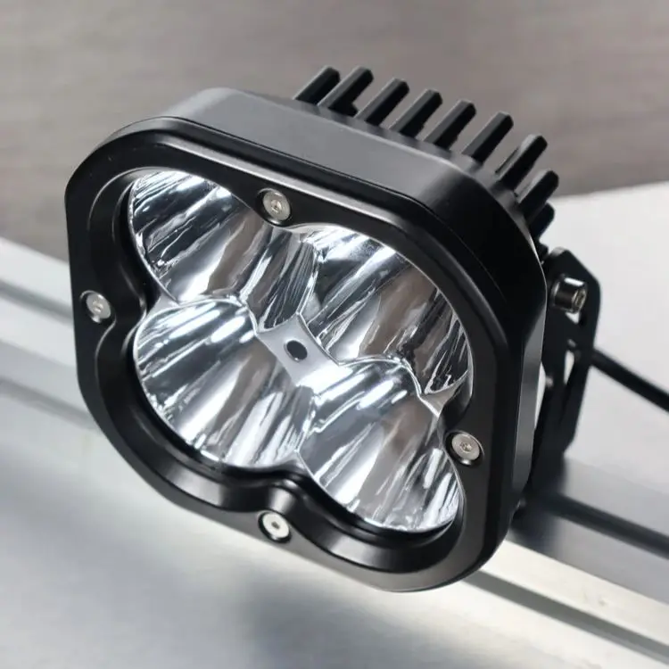 

5 Inch Led Light Lamp 80W 1 Pair with Yellow Lens LANTSUN LED6507
