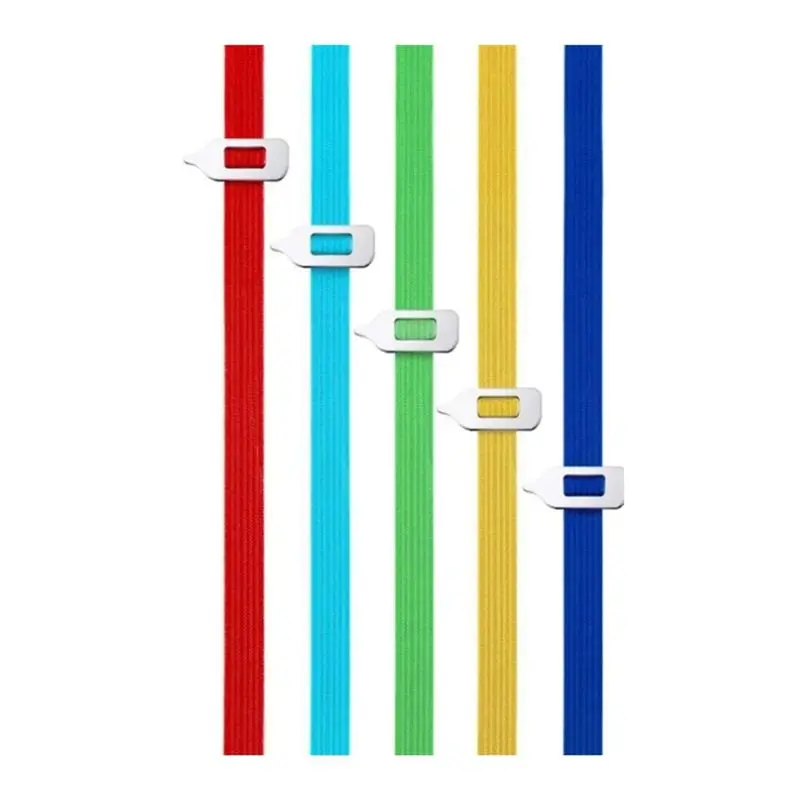 AA83 Cintura elastica Segnalibro Clip per libro retrattile Puntatore a fascia elastica Segnalibro da lettura Forniture di cancelleria