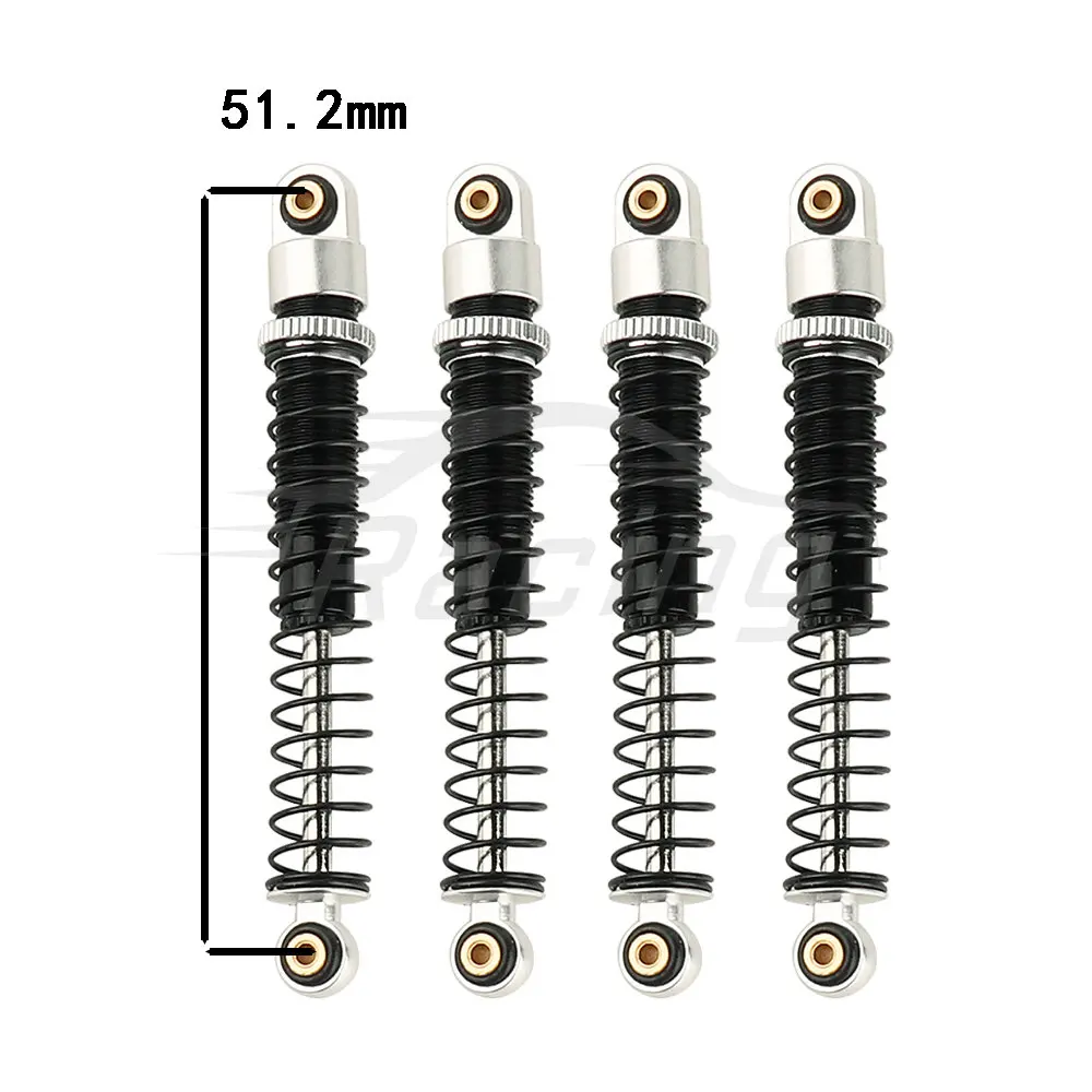 Metal Damping Shock Absorber 51MM Oil Damper for 1/24 RC Crawler Car Axial SCX24 AXI00001/2/4 AX24 or 1/18 TRx4m Shock Absorber