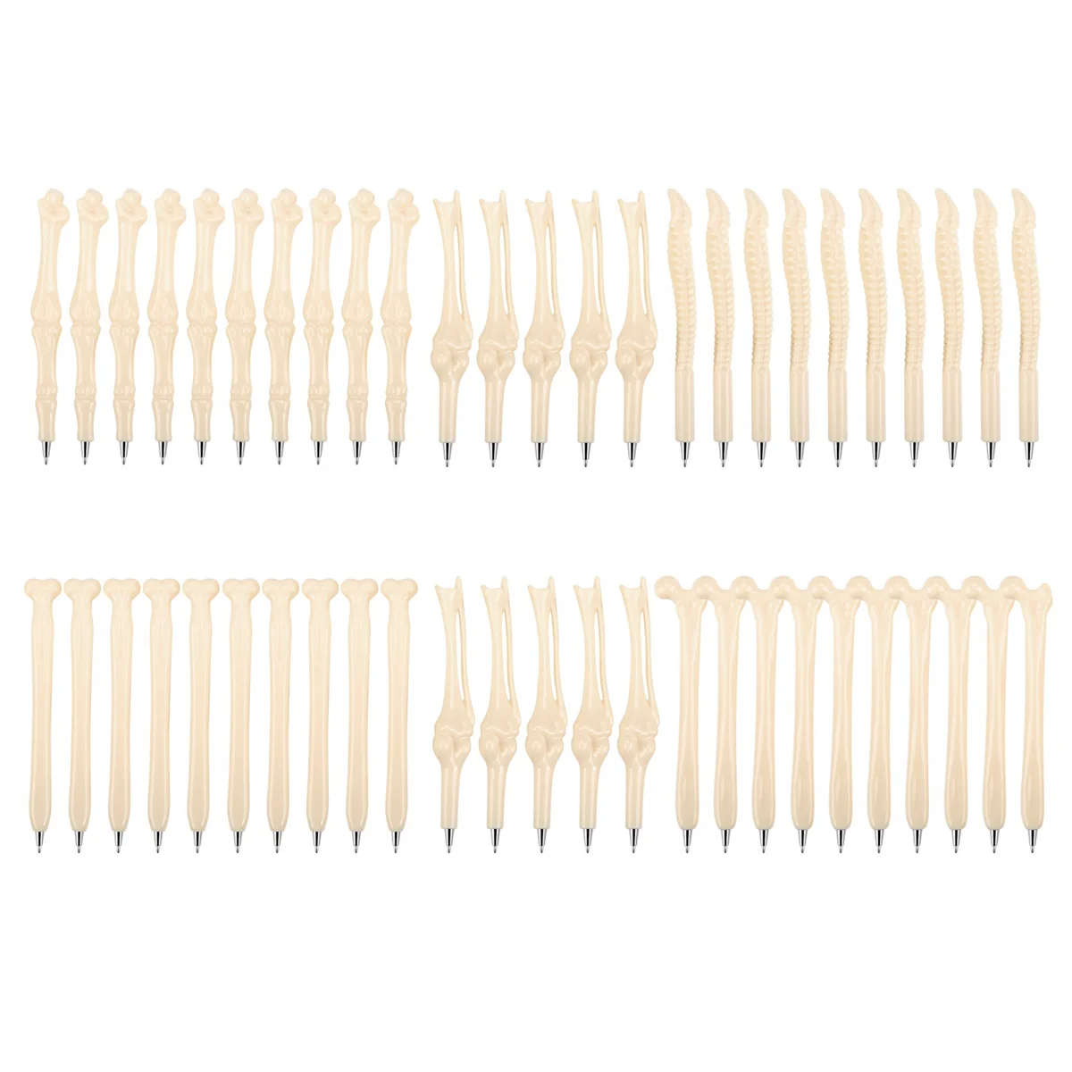 أقلام حبر جاف على شكل عظمي ، مستلزمات كتابة ، هدايا إبداعية ، حبر أزرق ، مستلزمات مدرسية ، جديد ، 50 في اللوت