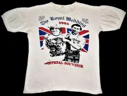 VINTAGE 1981 THE ROYAL WEDDING PRINCESS DIANA PUNK ROCK T-SHIRT SEDITIONARIES